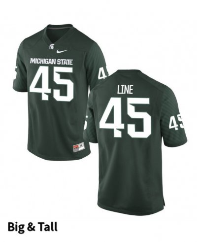 Men's Prescott Line Michigan State Spartans #45 Nike NCAA Green Big & Tall Authentic College Stitched Football Jersey CD50P03LB